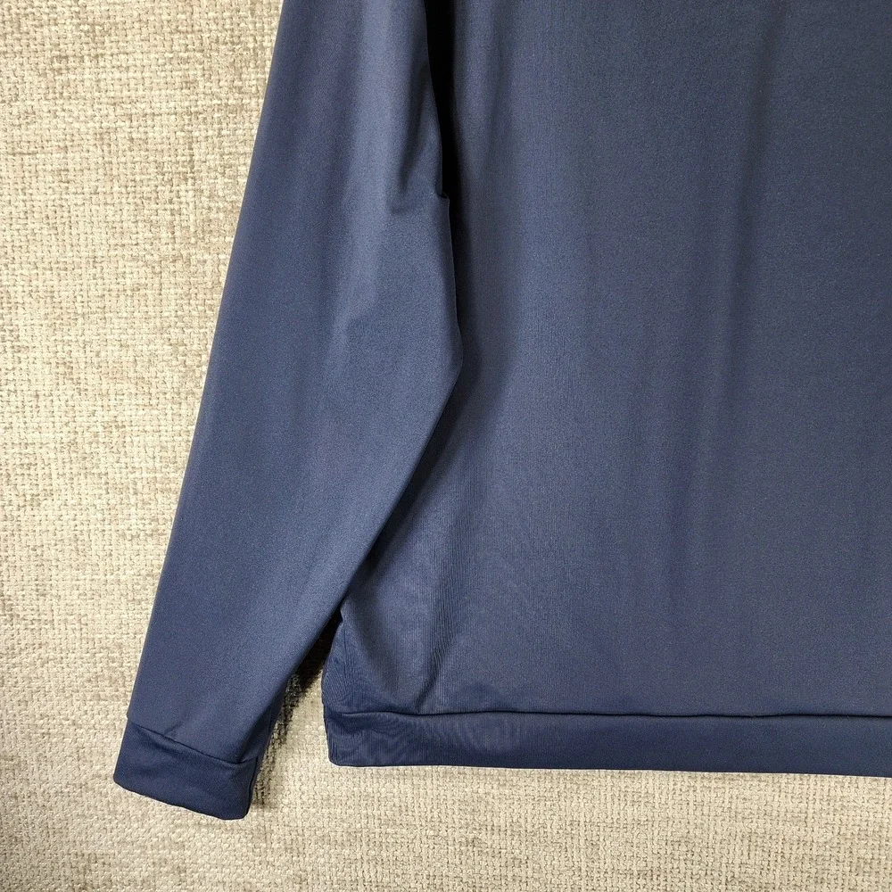 Rhone Essentials Performance Hoodie Shirt Mens‎ L Navy Pullover Midweight Nice!